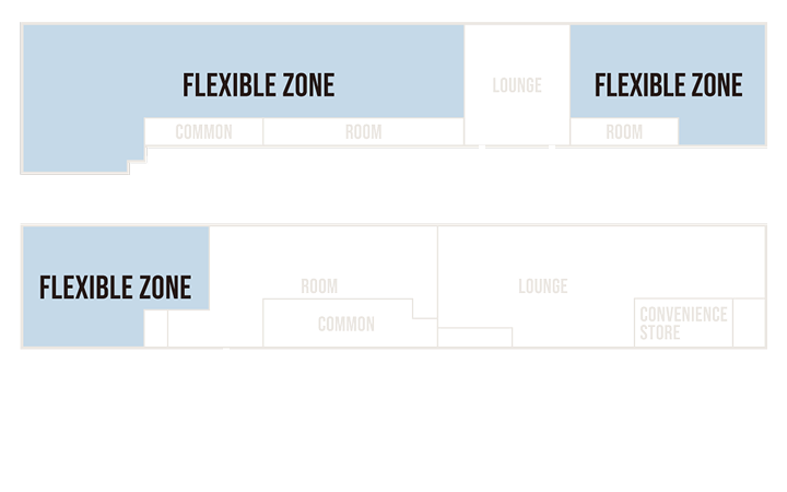 FLEXIBLE ZONE floor plan