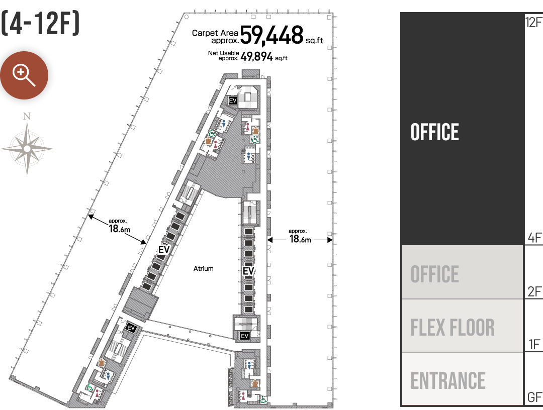 (4-12F) Floor Map