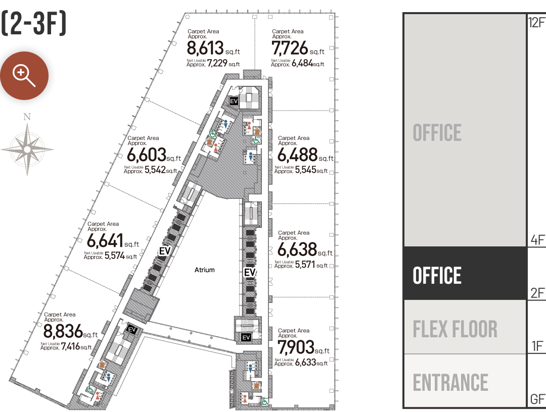 (2-3F) Floor Map