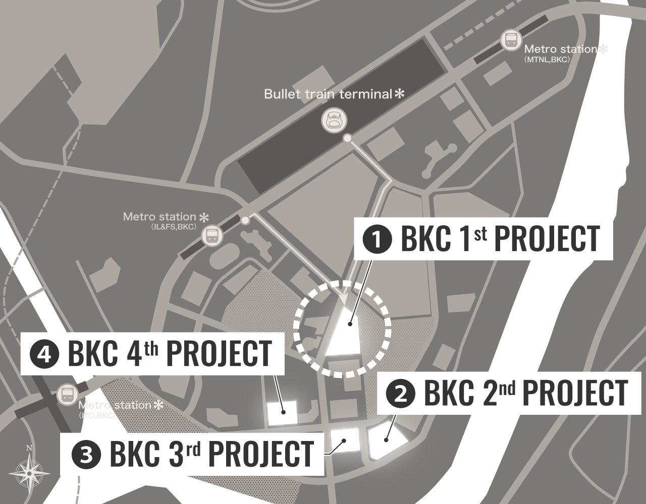 Streetscape of BKC