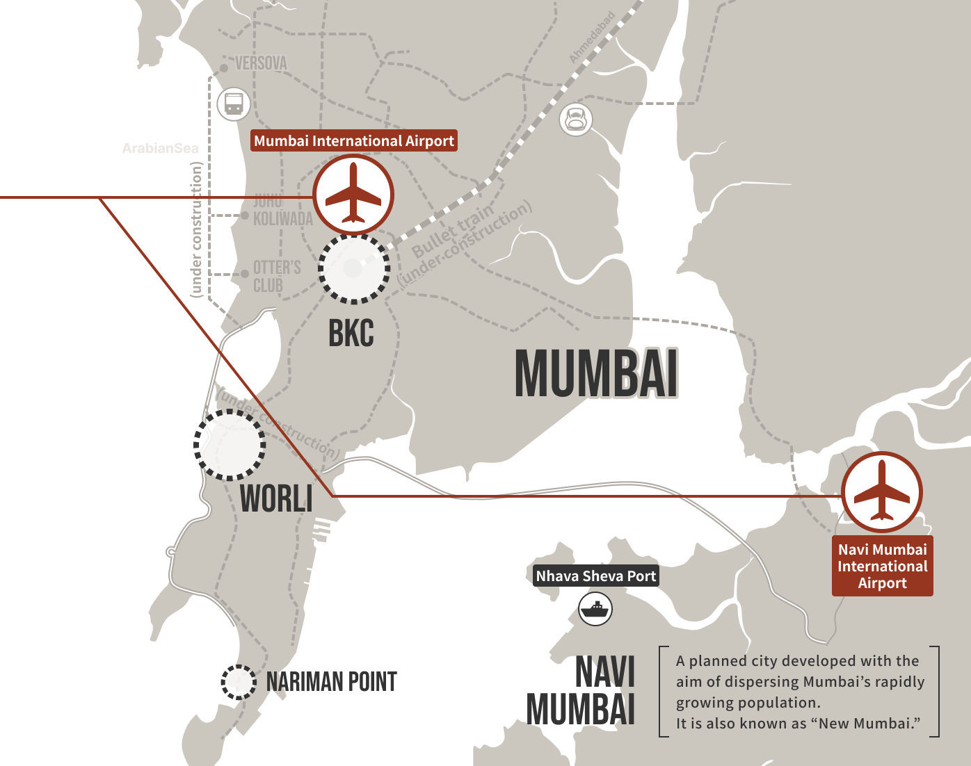Map of Transportation Infrastructure (Metro)