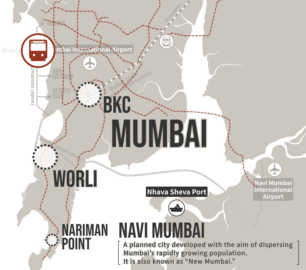 Map of Transportation Infrastructure (Metro Line)