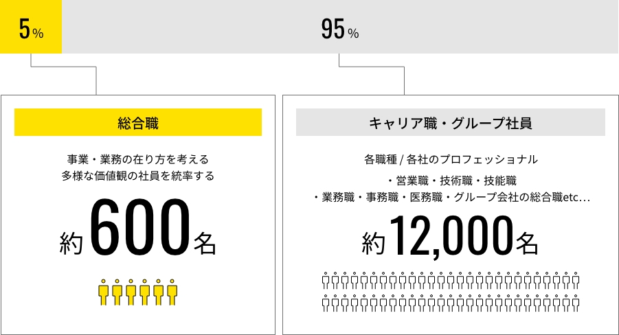 総合職の割合イメージ